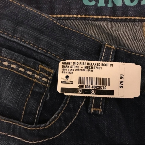 NWT Cinch Grant Mid Rise Relaxed Boot Cut Jeans - Picture 6 of 7